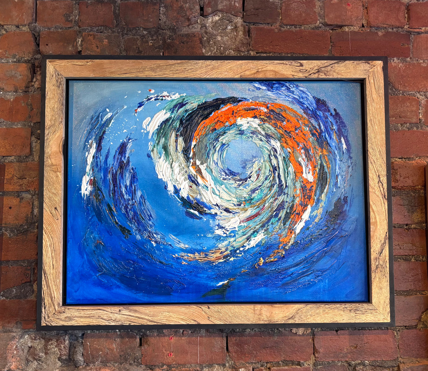Blue Swirl Acrylic on Canvas