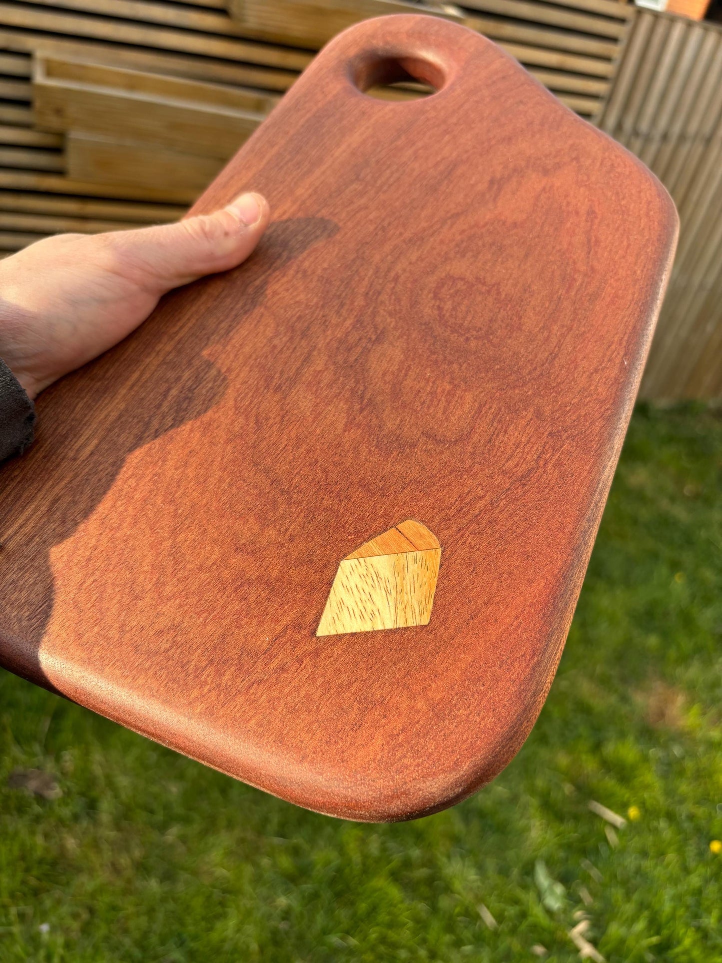 Charcuterie Board with Inlayed Cheese