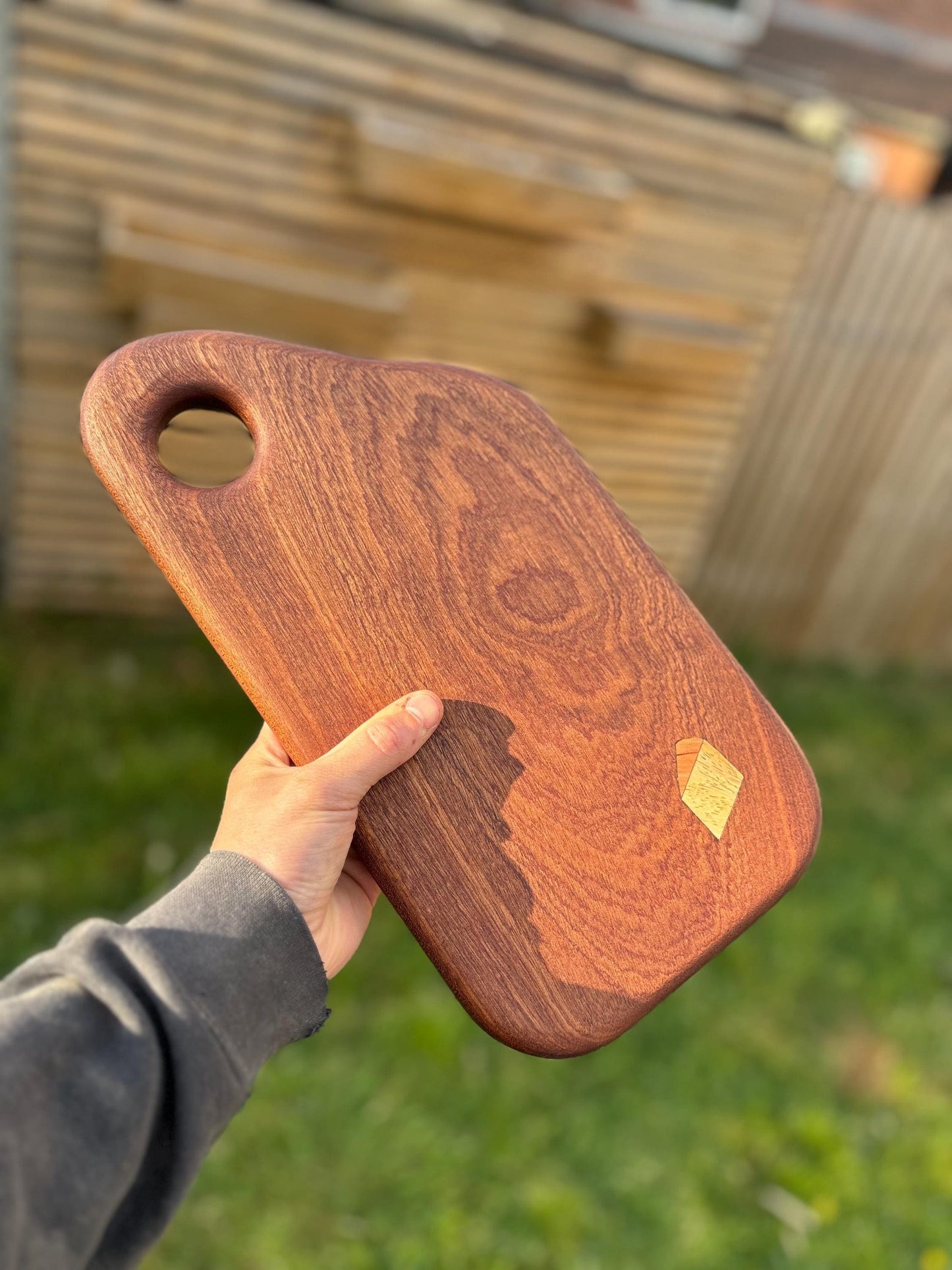 Charcuterie Board with Inlayed Cheese
