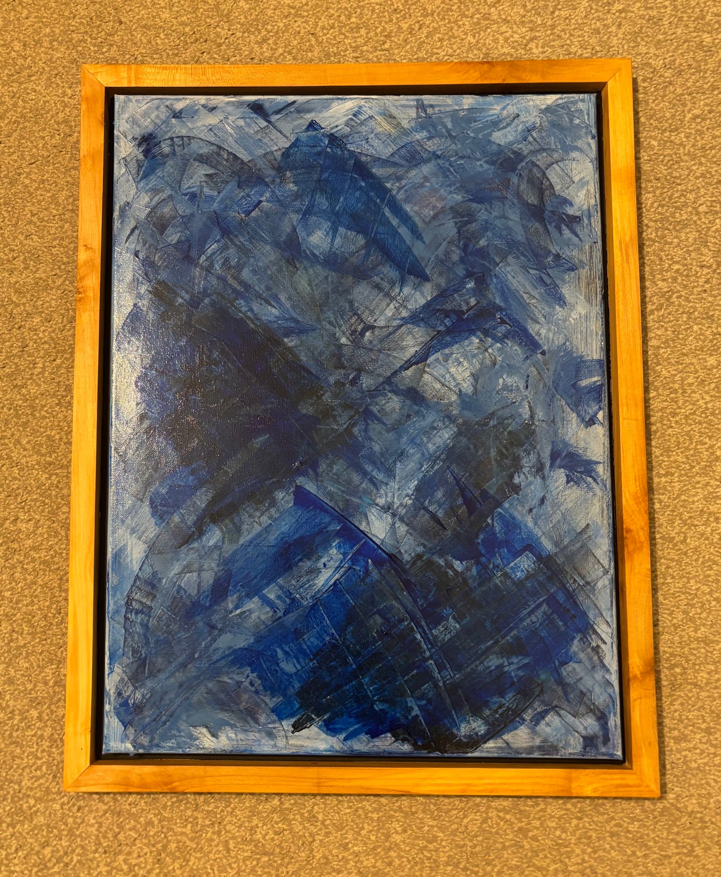 Blue/White Acrylic on Canvas