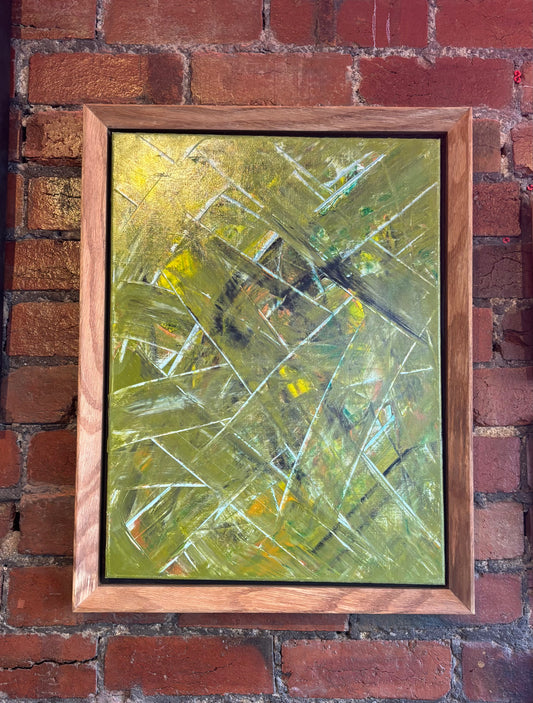 Green Acrylic on Canvas