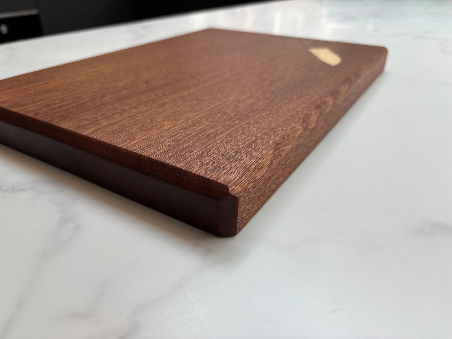 Chopping Board with Inlayed Knife